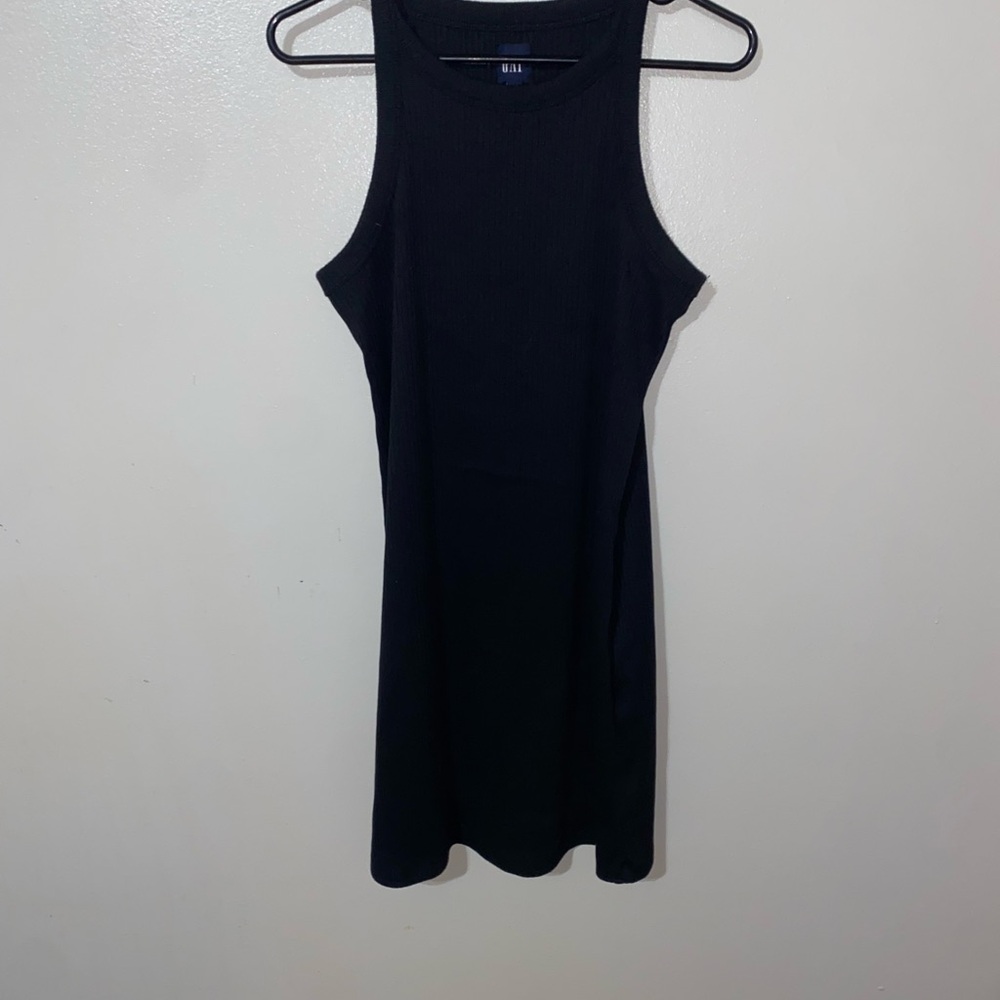 GAP Black Sheath Halter Mini Dress